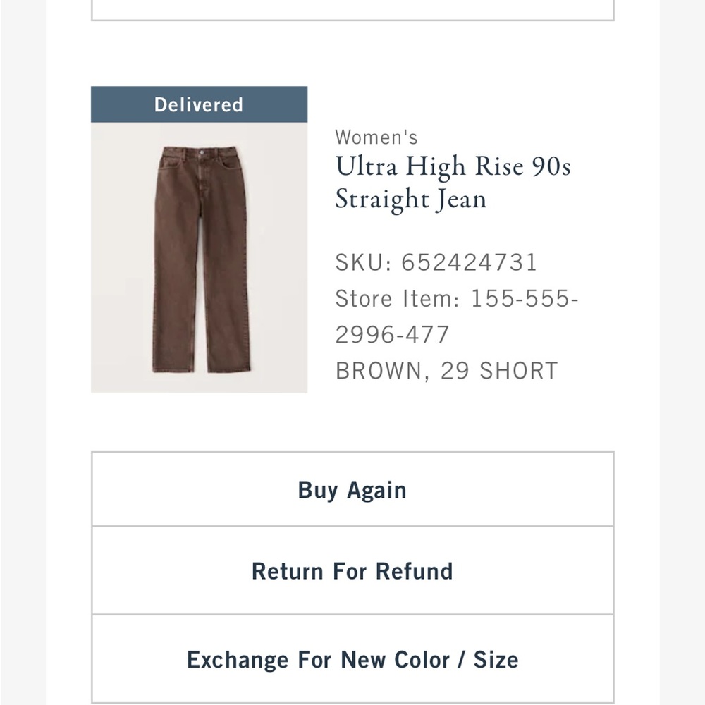 NWT Abercrombie jeans